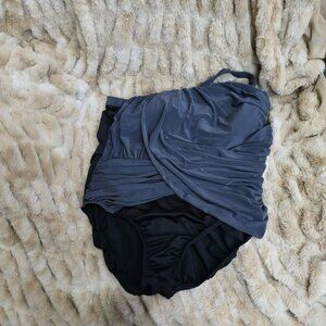 Black gray Magic Suit swimsuit sz US 18 suit for pool beach plus one shoulder